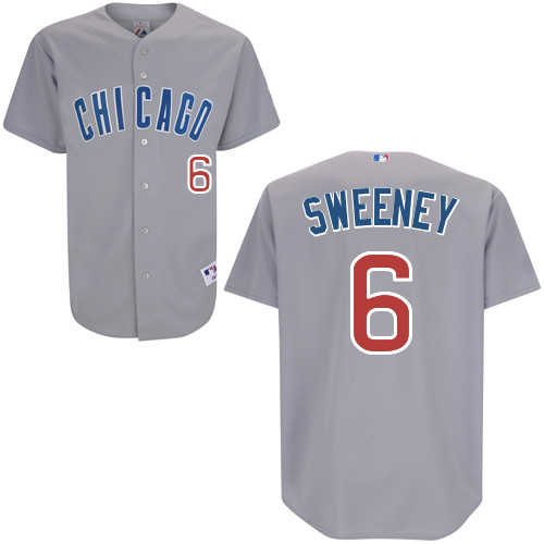 Ryan Sweeney #6 MLB Jersey-Chicago Cubs Men's Authentic Road Gray Baseball Jersey